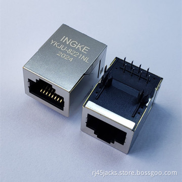 INGKE YKJU-8221NL Direct Substitute 74990100011A 1 Port 100 Base-T Through Hole Magnetic RJ45 Connectors